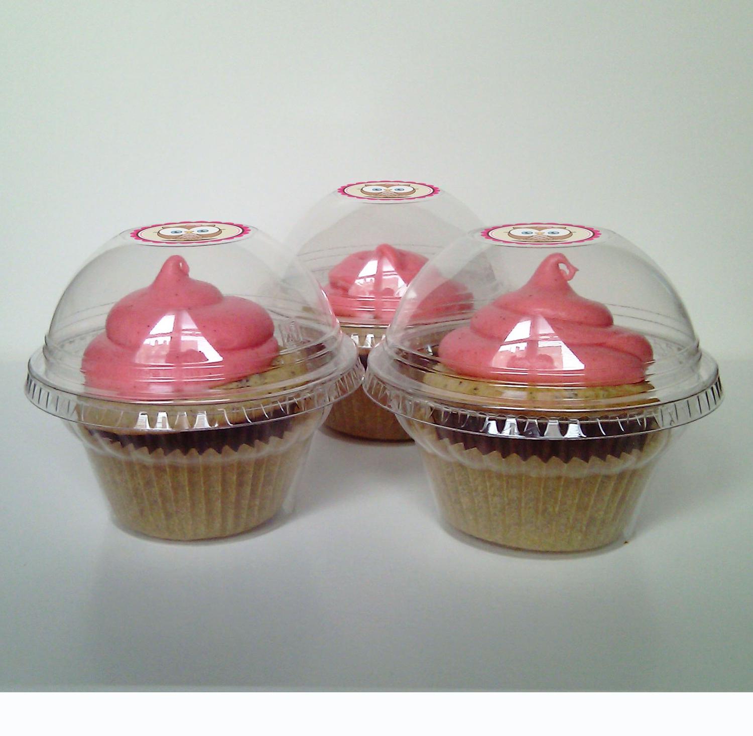 40 Clear Cupcake Favor Boxes