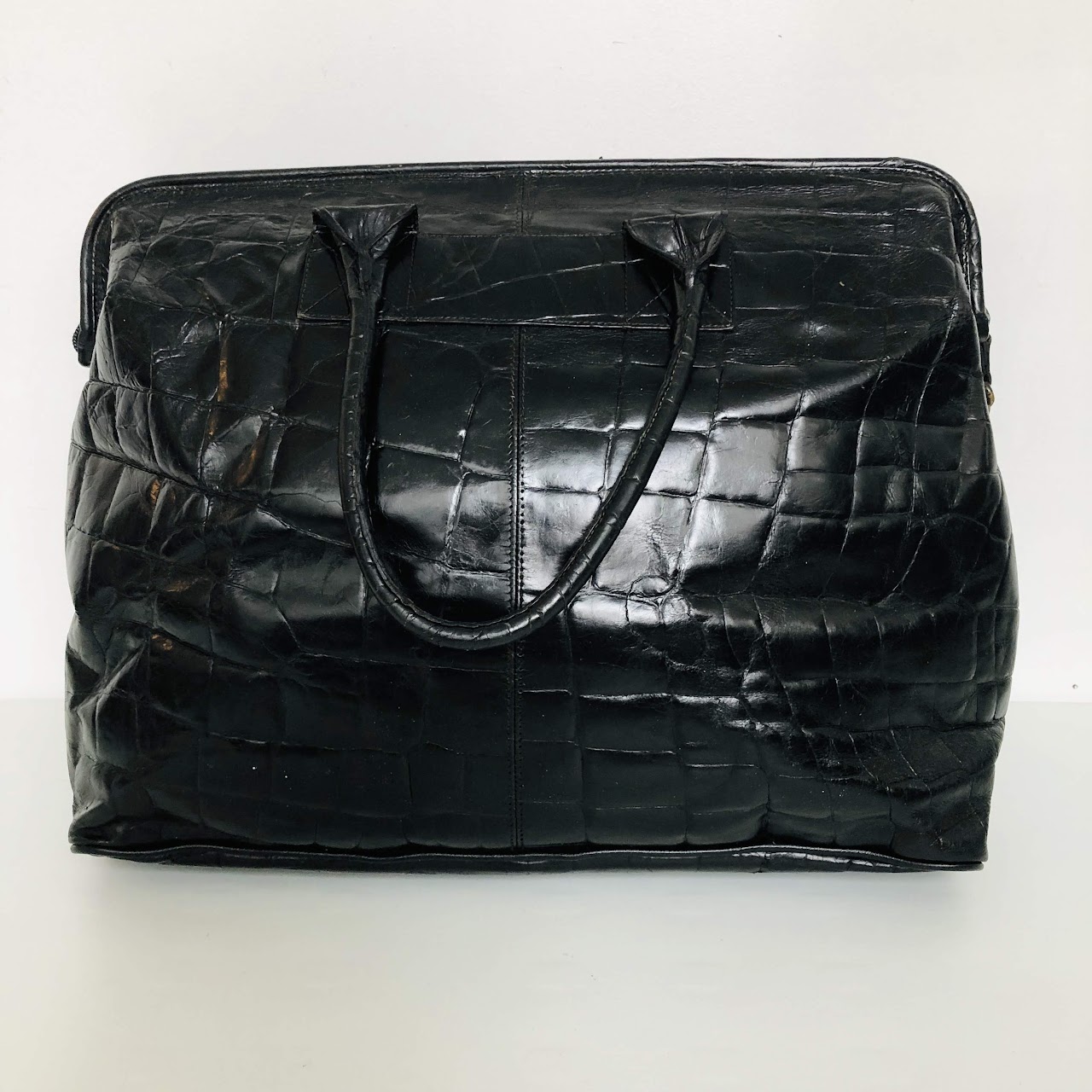 Furla Oversized Vintage Black Bag