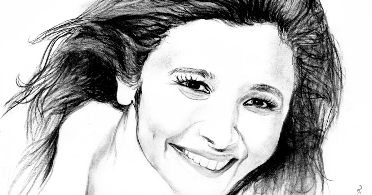 Learn How to Draw Alia Bhatt (Celebrities) Step by Step : Drawing Tutorials