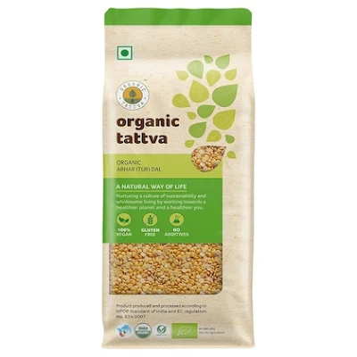 Organic Tattva Arhar (Tur) Dal 500 Gm