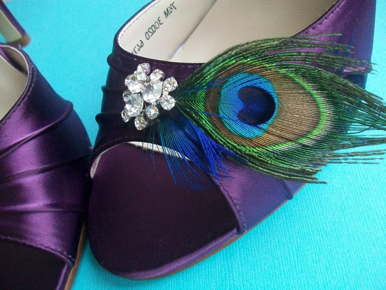 teal bling wedding shoes