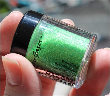 StarGazer Glitter Shaker Swatches UV Green