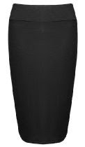 <br />Forever Women's Plus Size Plain High Waisted Stretchy Pencil Skirt