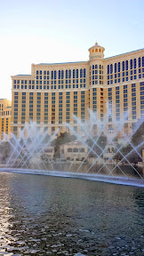 The fountains of the Bellagio