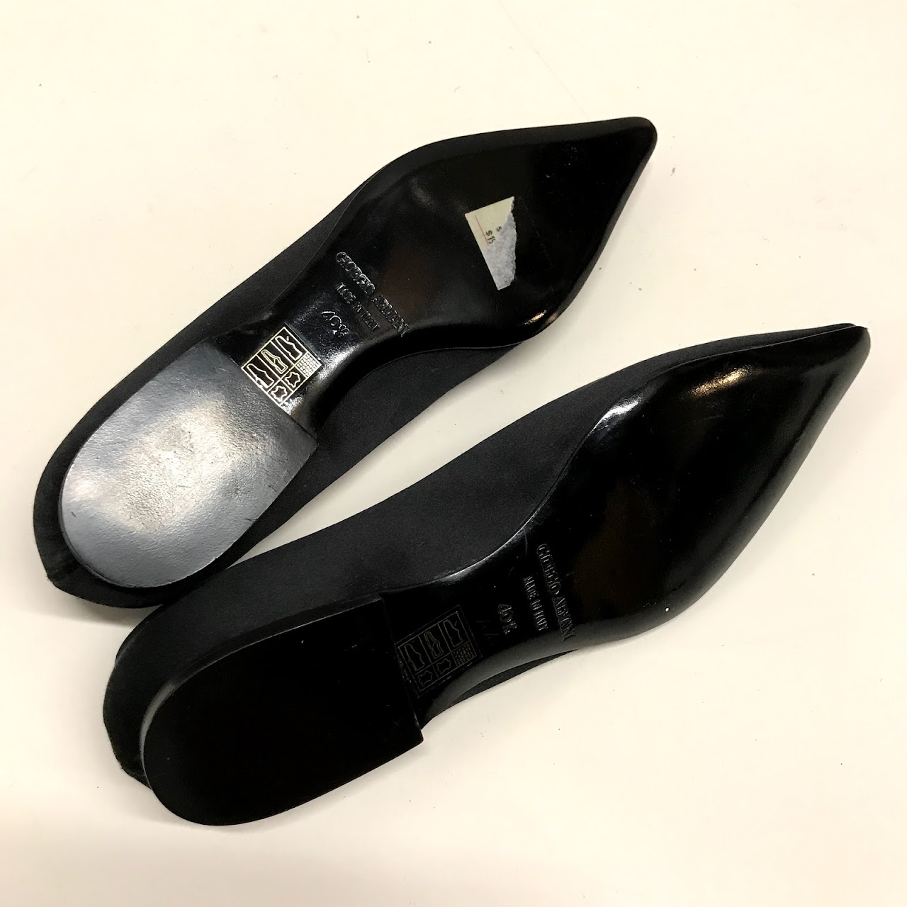 Giorgio Armani Satin Flats