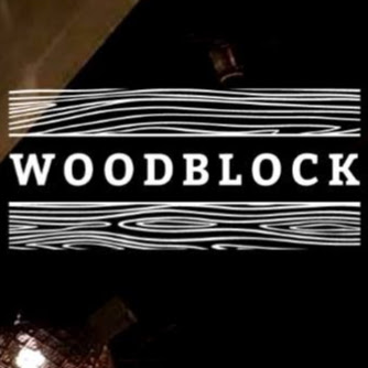 Woodblock logo