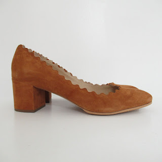 Chloé Scalloped-Edge Pumps