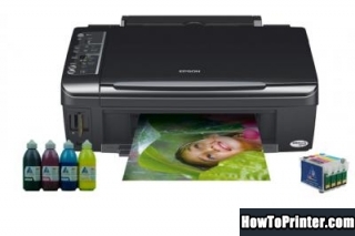 Reset Epson TX133 printer use Epson reset software