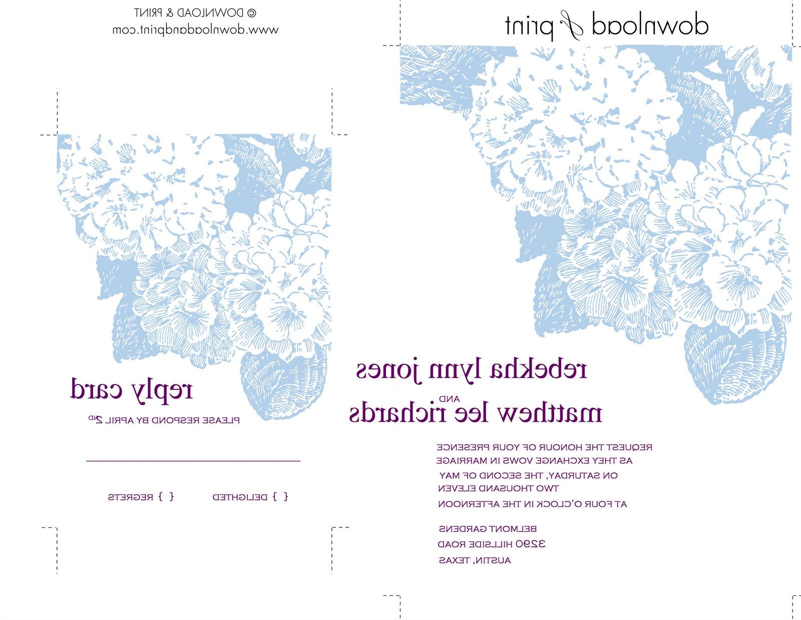 manual invitation templates