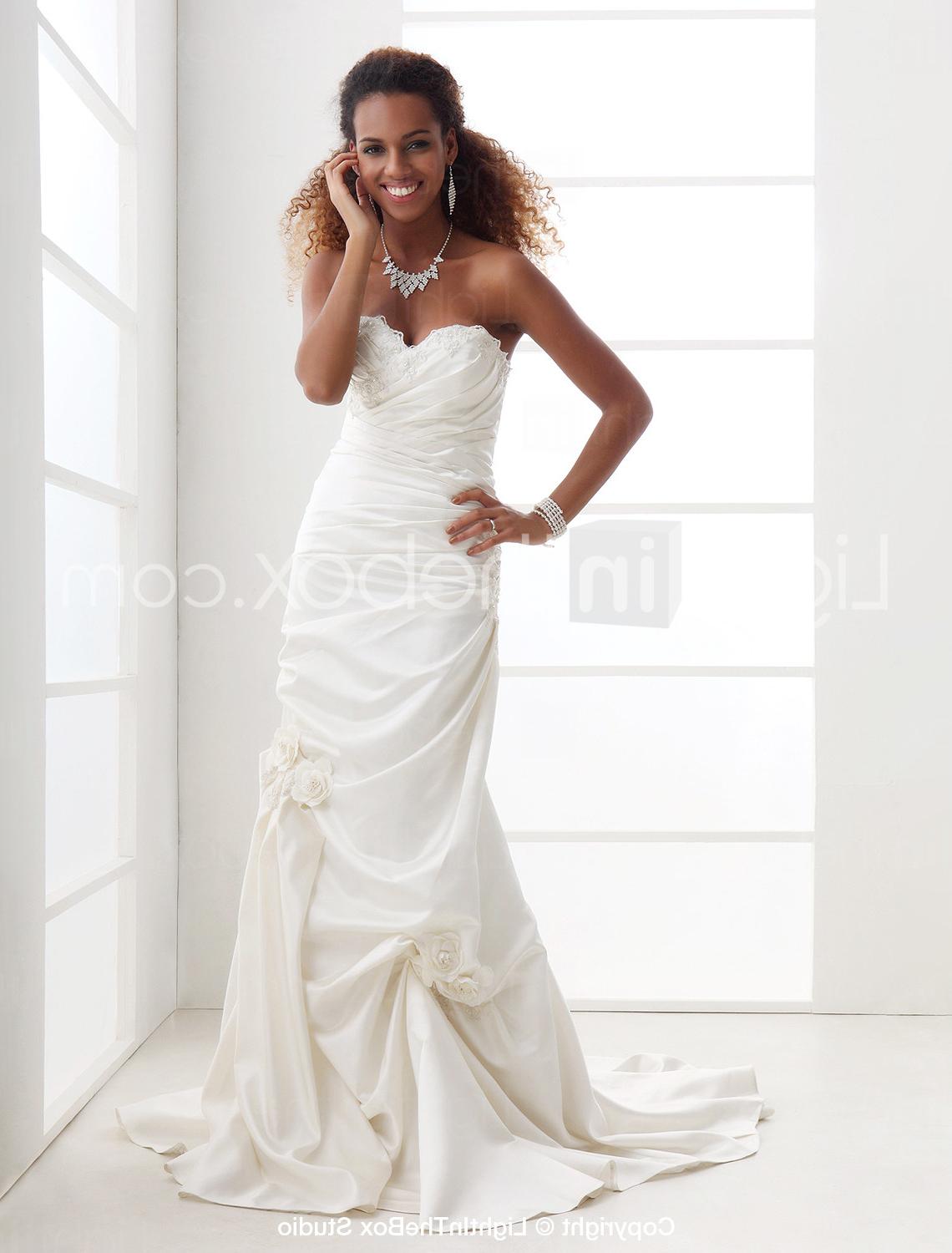 Train Satin Wedding Dress