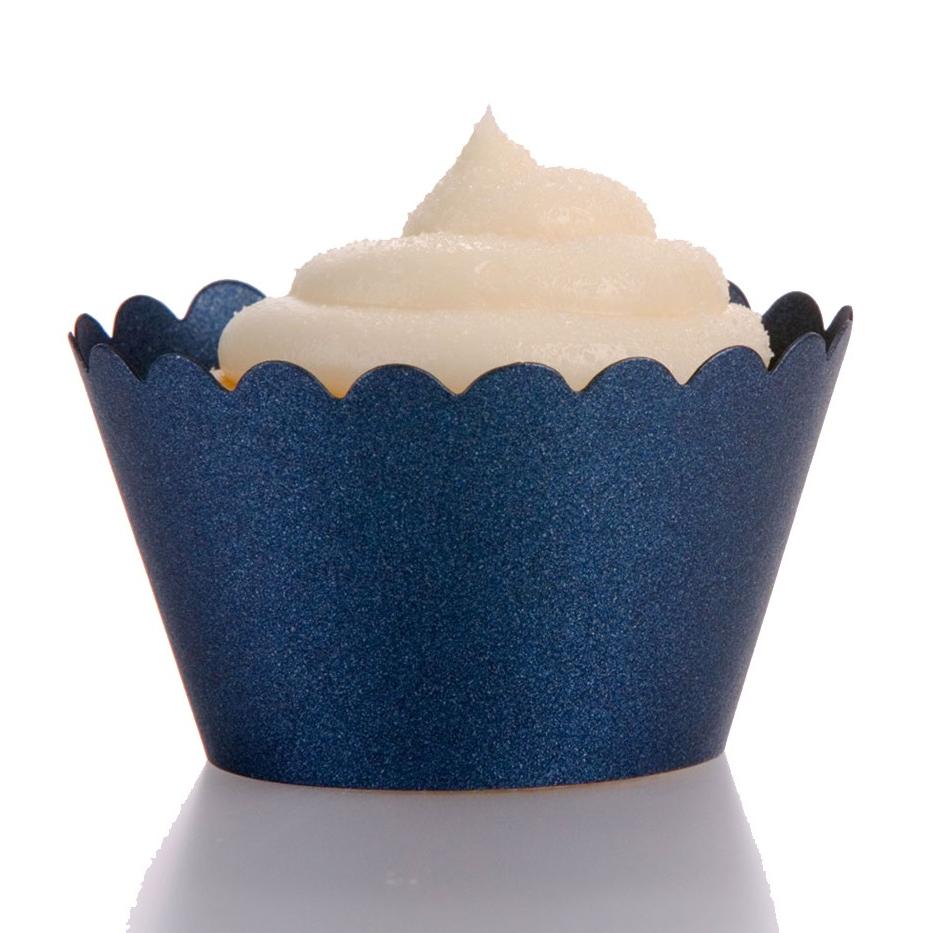 Navy Blue, wedding cupcake