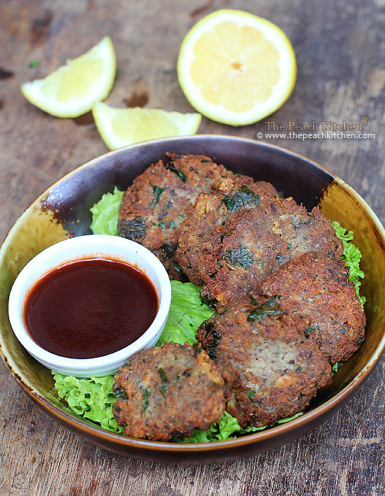 Sardines Fritters with Soy-Sriracha Dipping Sauce | www.thepeachkitchen.com