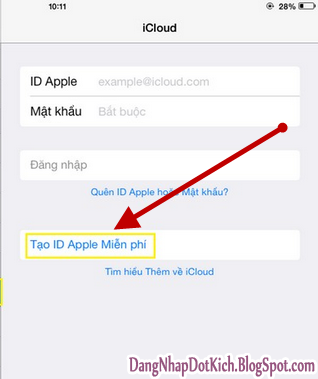 tạo apple id miễn phí