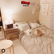 Bộ Chăn Ga Gối Nệm Cotton Poly - Mẫu Caro Nâu Be, Ga Giường, Ga Nệm Đủ Mọi Kích Thước - Kingbedding