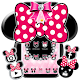 Cute minny Minnie pink Bow Silver Diamond Theme Install on Windows