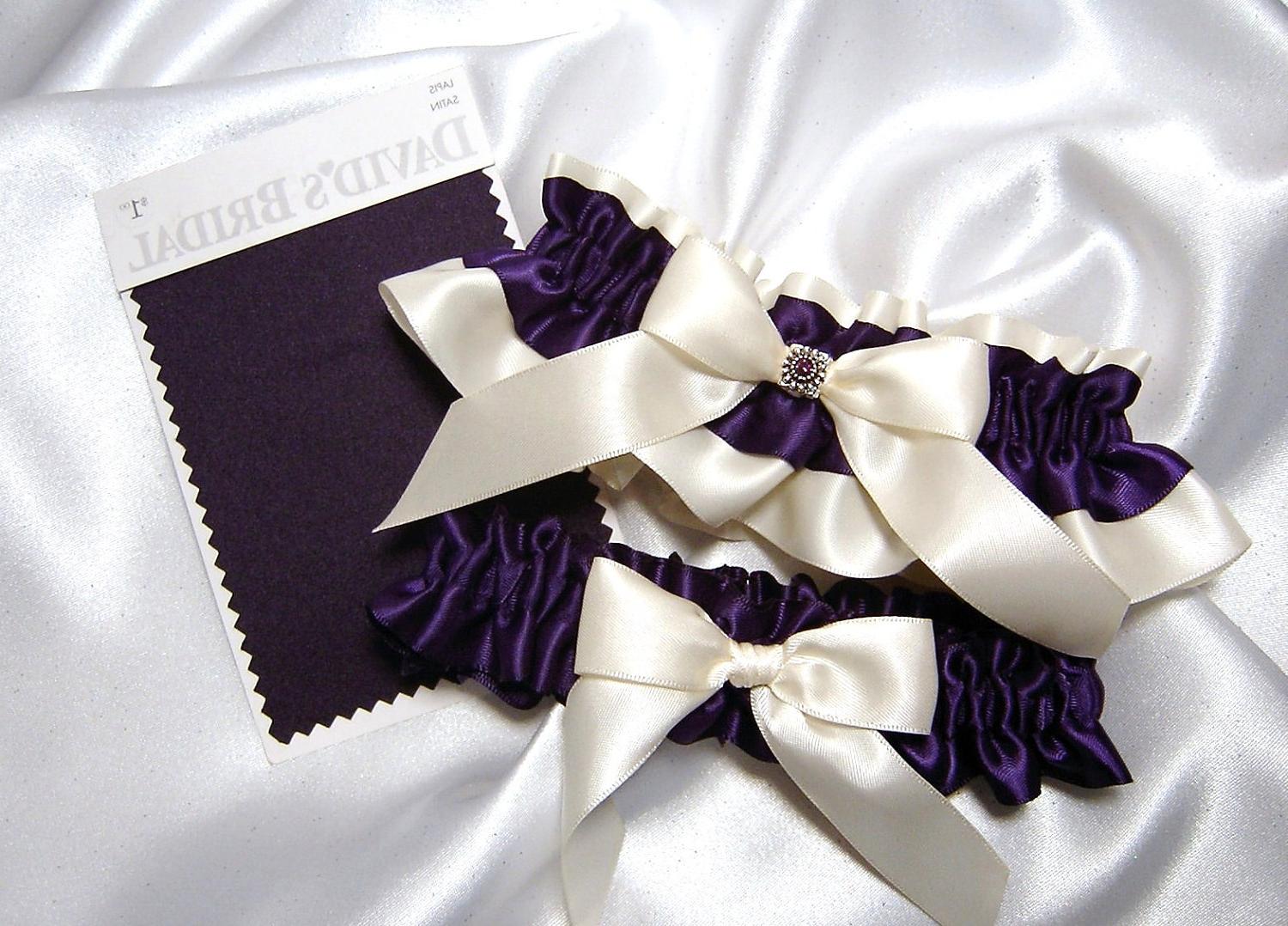 Ivory Satin Wedding Garter