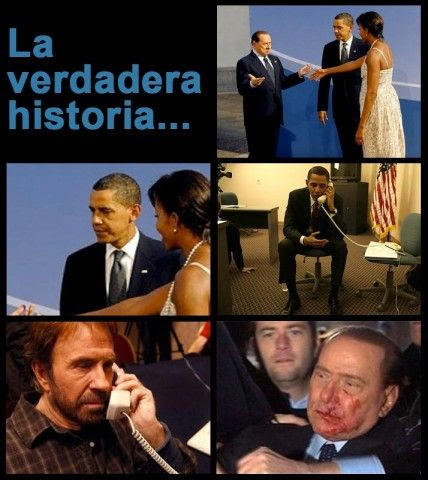 ¿QUE COJONES FUMAS EN DICIEMBRE DE 2015? - Página 31 La-verdadera-historia-berlusconi-obama-chuck-norris-428x480