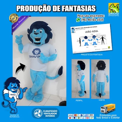 MASCOTE - Fantasia de Leo Azul - Brava