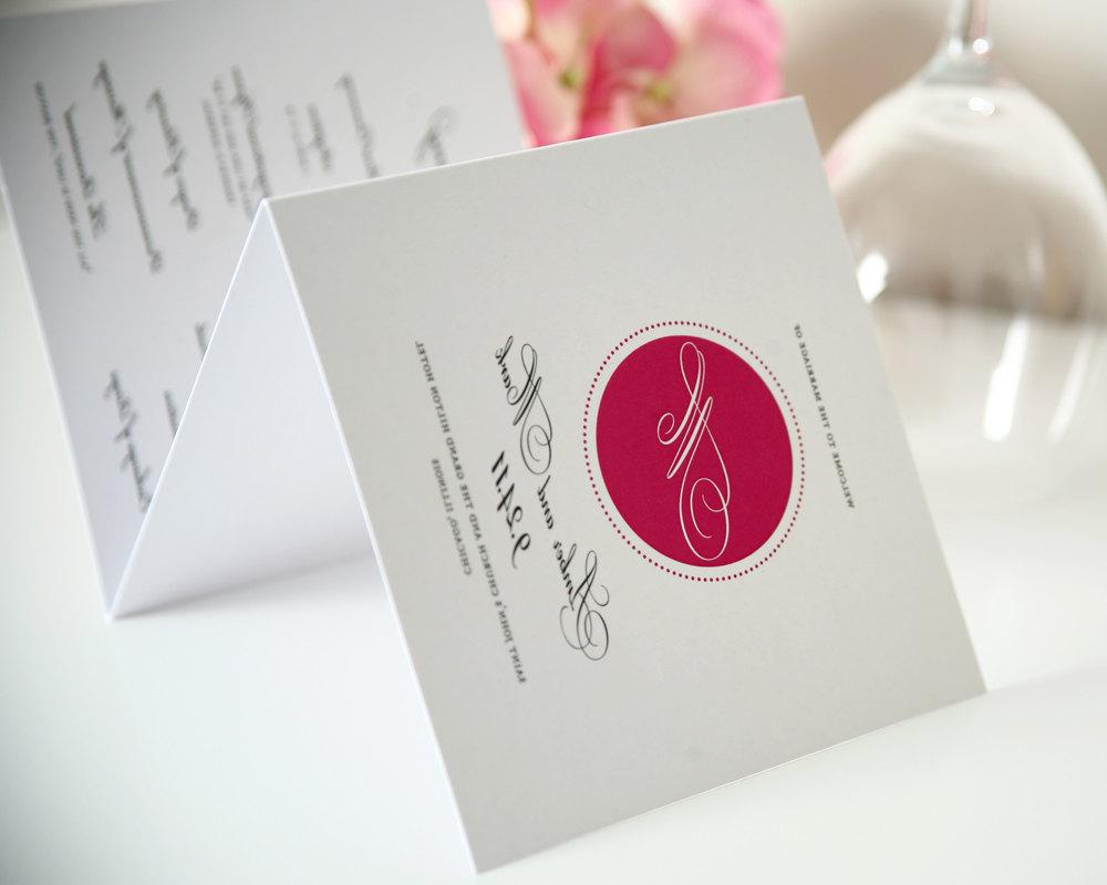 Tri Fold Wedding Programs