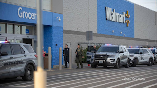 Tri-Cities Walmart security guard and robbery suspect exchange gunfire in parking lot