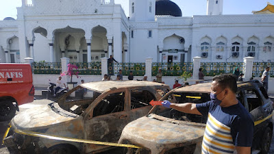 Dua Unit Mobil Milik Warga Alami Kebakaran, Polisi Lakukan Penyelidikan Penyebabnya