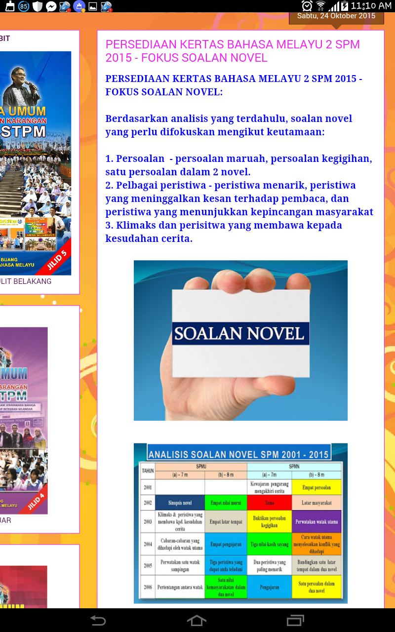 Target soalan BM SPM 2015 - cikguiza dot com