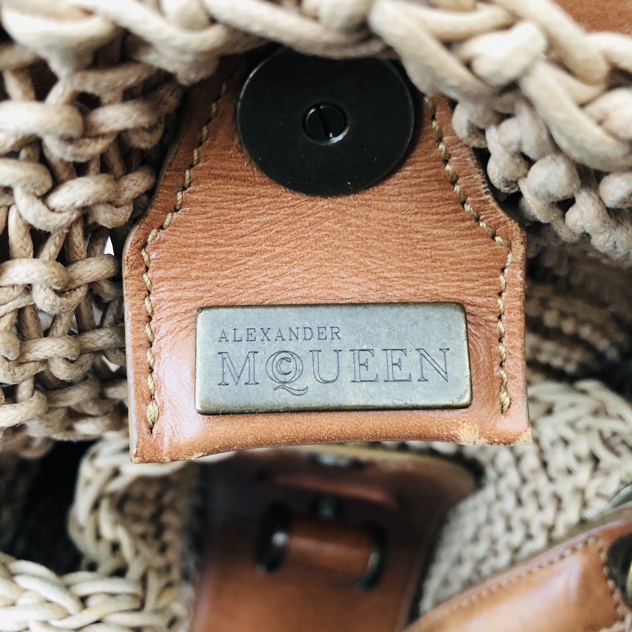 Alexander McQueen Crochet Shoulder Bag