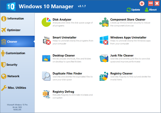 Yamicsoft Windows 10 Manager v3.9.2