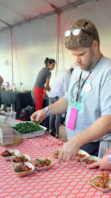 Troy MacLarty of Bollywood Theater presented Gobi Manchurian, a cauliflower with sweet and sour sauce, curry leaves, and garam masala