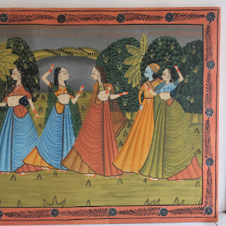 Indian Large Silk Painting