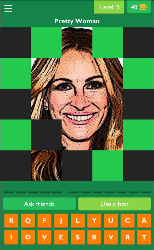 Android application Guess The Hollywood Celebrity screenshort