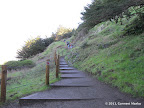 Coastal Trail at Land's End, next to a side trail for Painted Rock.