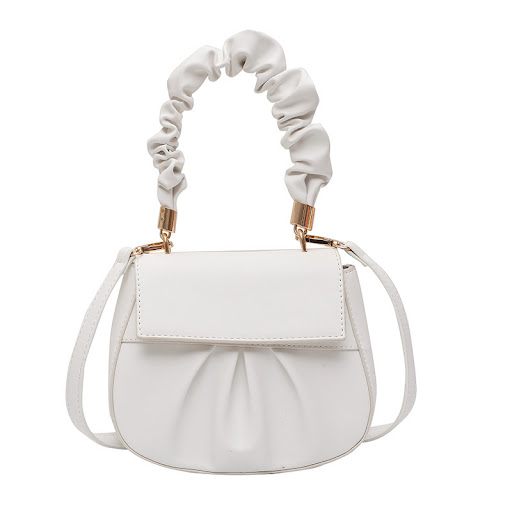 Title 3, Pleated retro portable diagonal bag for everyda...