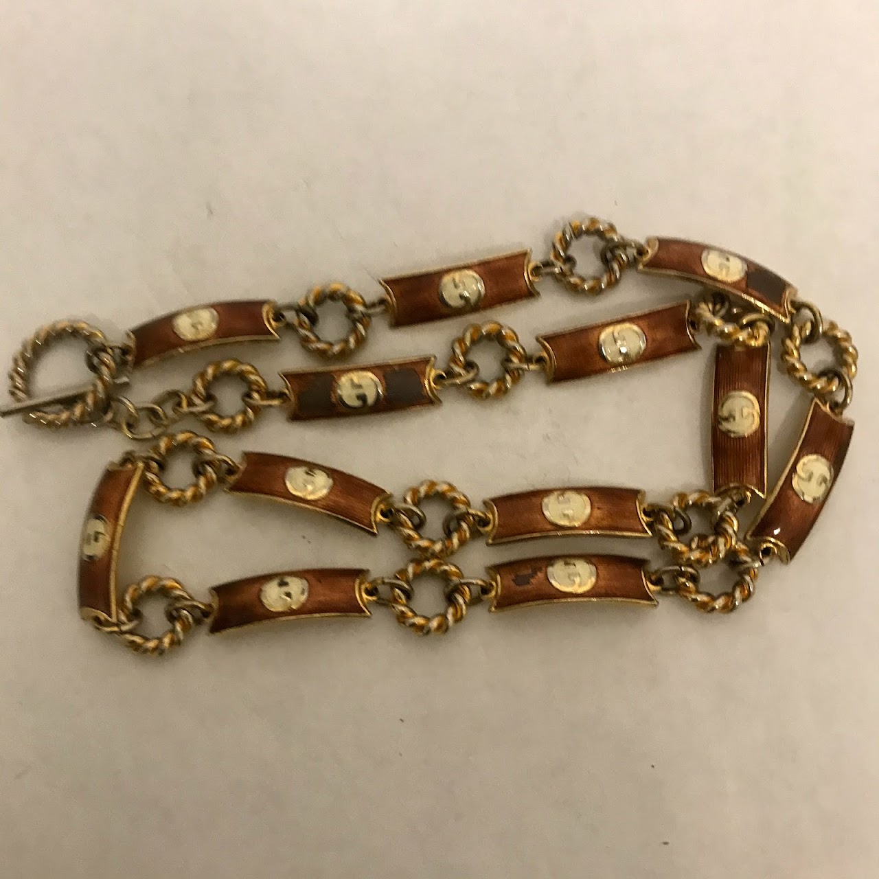 Gucci Enameled Metal Belt