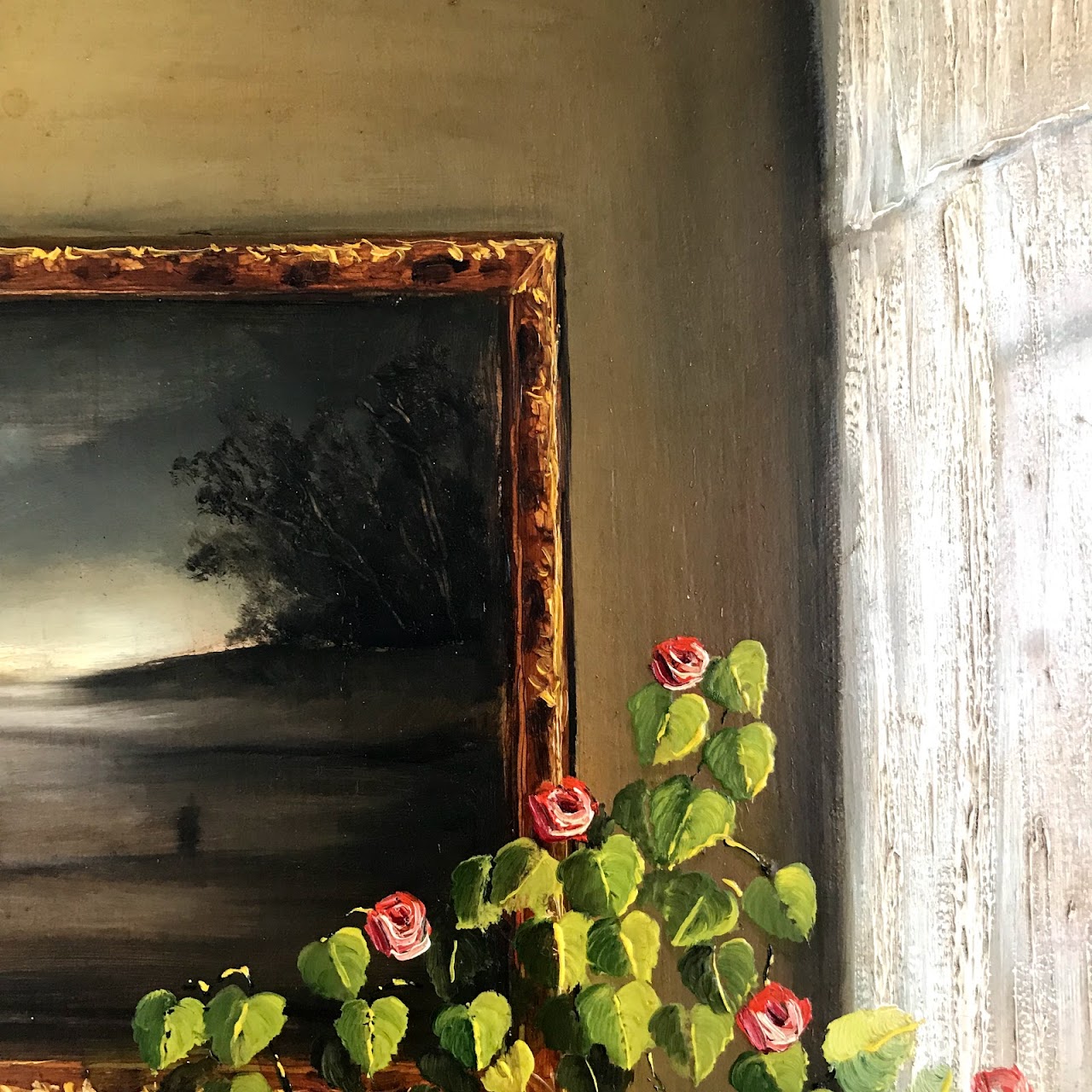 Fabrice de Villeneuve Signed Oil Painting