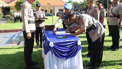 Kapolres Buleleng  Pimpin  Langsung Seremonial Serah Terima Jabatan 