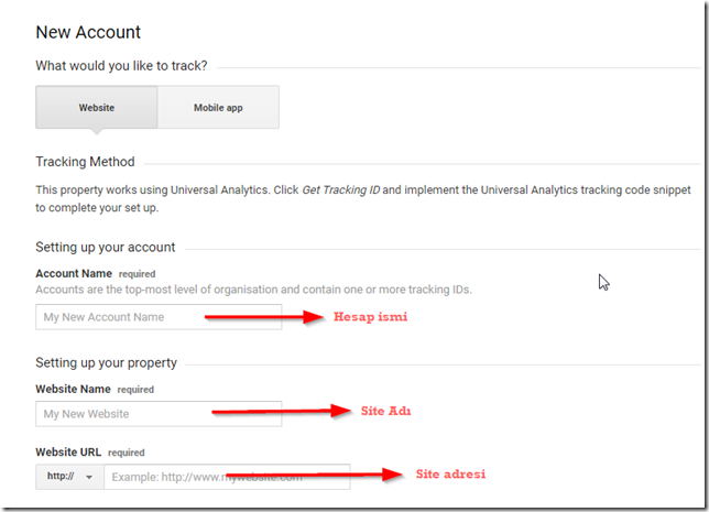 google-analitik-hesap-ekleme