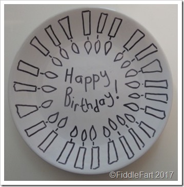 Sharpie Pen Birthday Plate 1