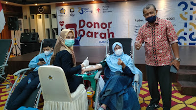 Donor Darah di DJP Aceh dan RSJ Aceh, PMI Kumpulkan 156 Kantong Darah
