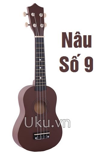 đàn ukulele màu nâu