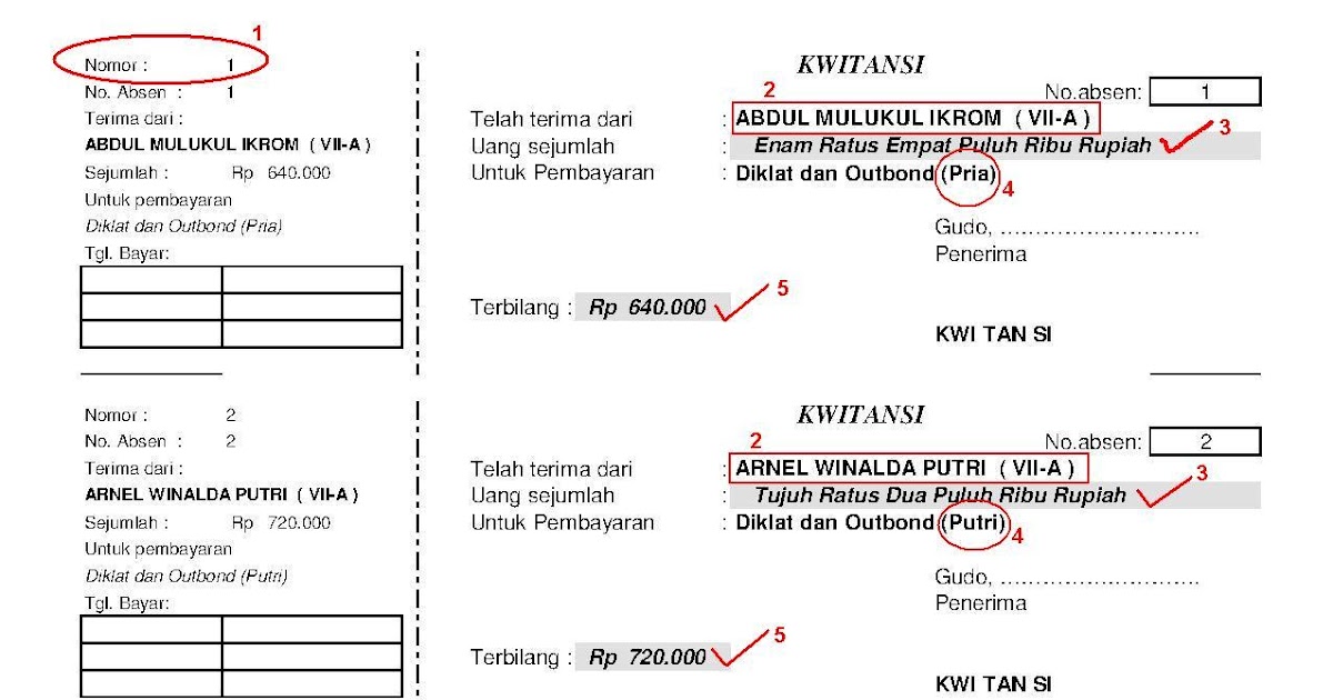 MS.Excel : MEMBUAT KWITANSI DENGAN VLOOKUP ~ MGMP TIK SMP 