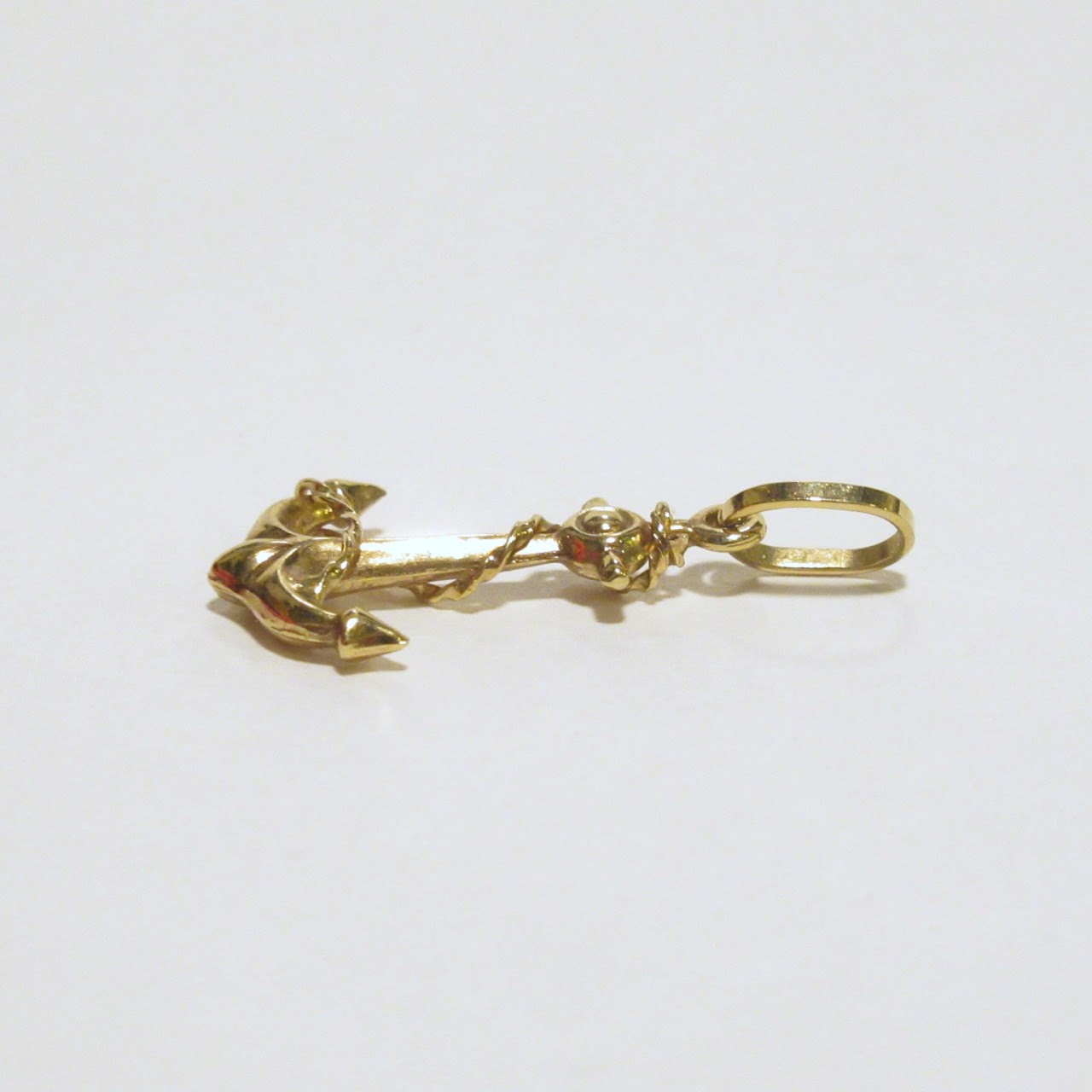 9K Gold Anchor Pendant