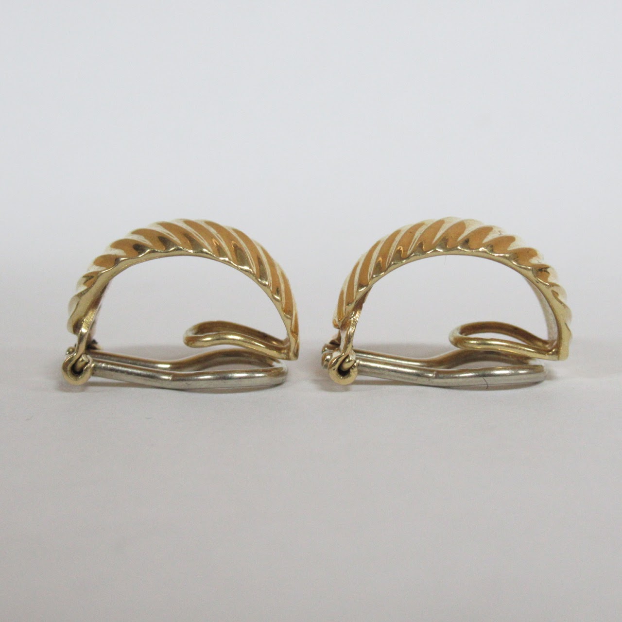 18K Gold Clip Earrings