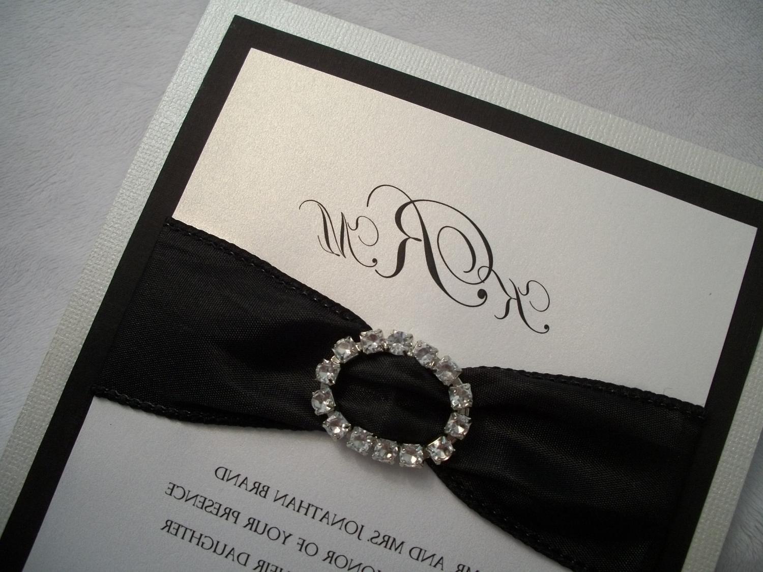 Pearl White and Black Wedding