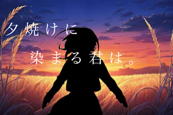 夕 焼 け に 染 ま る 君 は 。( 途 中 終 、 御 免 )