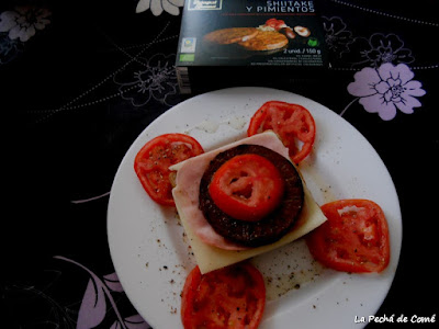 Hamburguesa Vegetal Shiitake y Pimientos