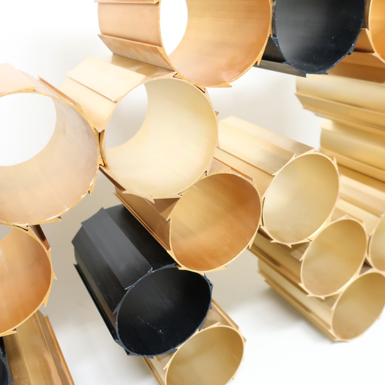 Anodized Extruded Aluminum Sculptural  Modular Wine Rack