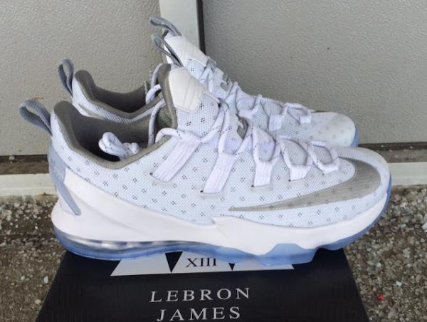 First Look at Nike LeBron 13 Low in White and Silver