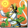 [Hanuman flying towards the sun]