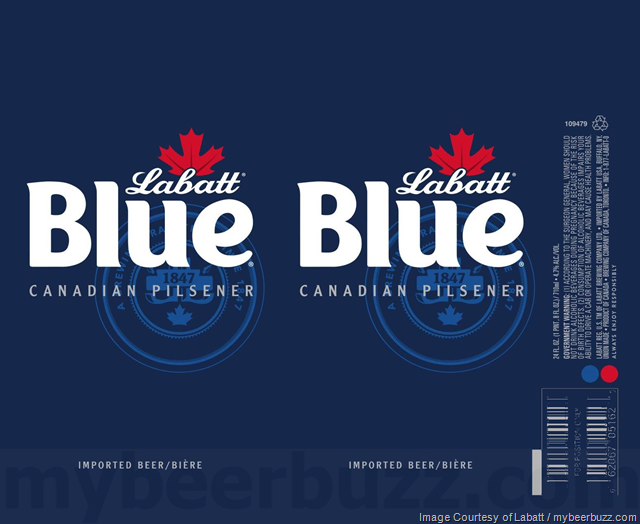 Labatt Blue & Blue Light 16oz & 24oz Cans